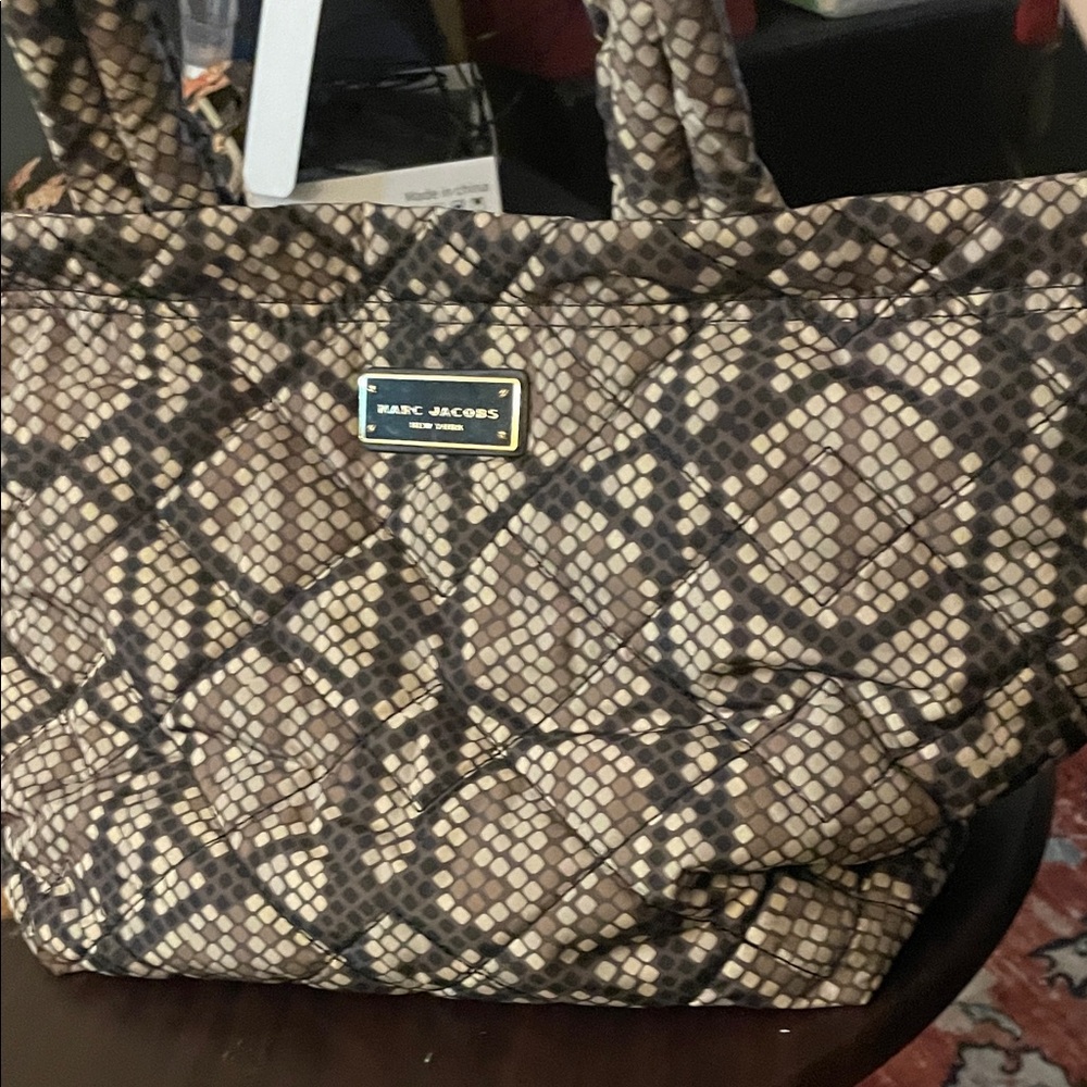 Marc Jacobs Brown and Tan Quilted Bag - Picture 5 of 5